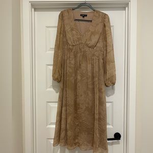 INC Tan Midi Dress